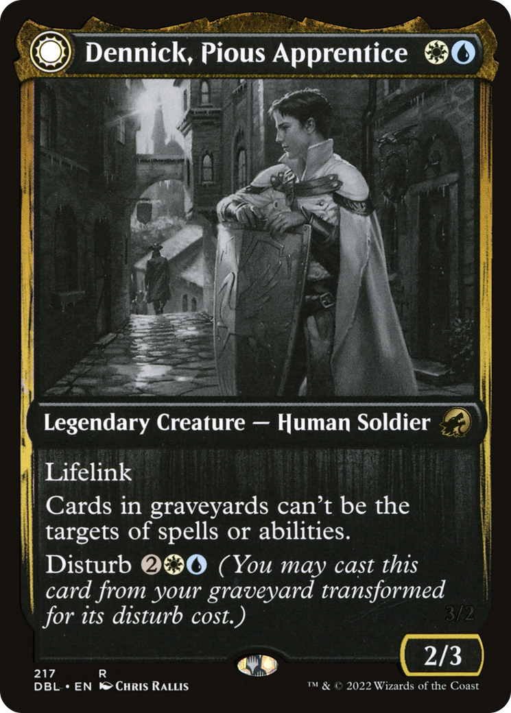 Dennick, Pious Apprentice // Dennick, Pious Apparition (DBL-217) [Innistrad: Double Feature] Foil MTG Single Wizards of the Coast