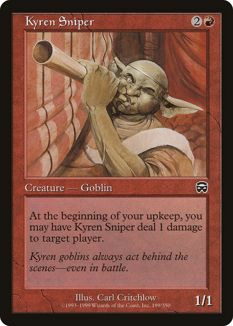 Kyren Sniper (MMQ-199) [Mercadian Masques] MTG Single Wizards of the Coast