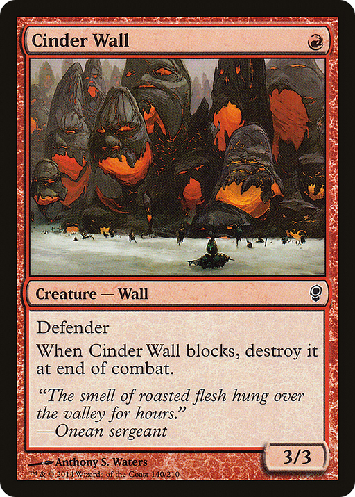 Cinder Wall (CNS-140) [Conspiracy] MTG Single Wizards of the Coast