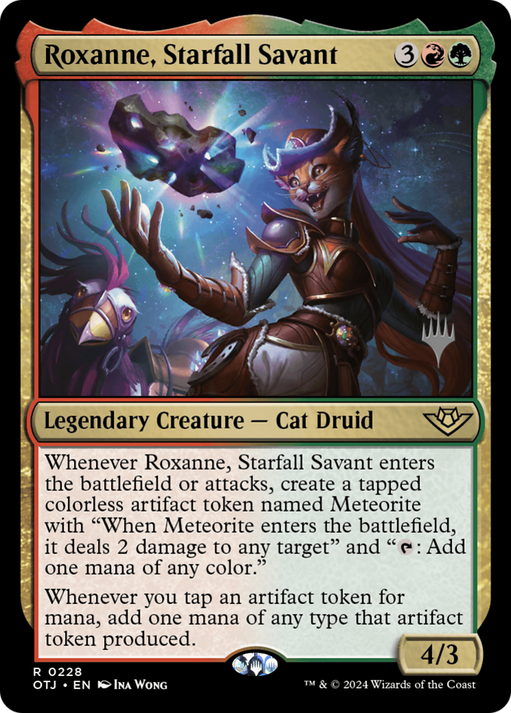 Roxanne, Starfall Savant (PPOTJ-228) [Outlaws of Thunder Junction Promos] Foil MTG Single Wizards of the Coast