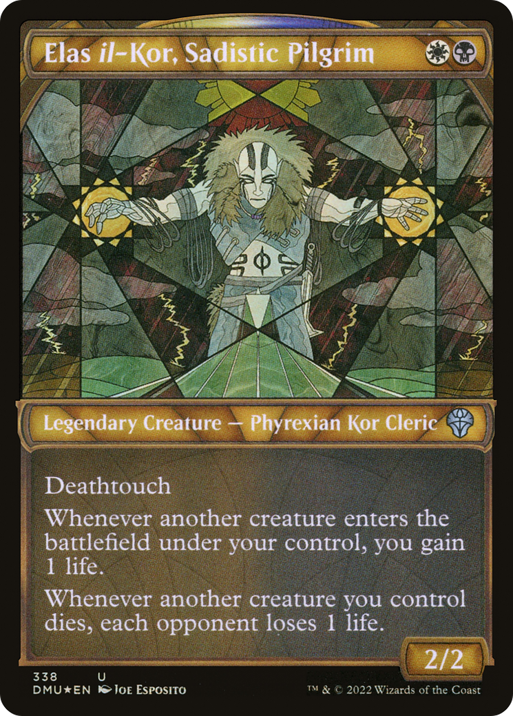 Elas il-Kor, Sadistic Pilgrim (Textured Foil) (DMU-338) [Dominaria United] (Showcase) Foil MTG Single Wizards of the Coast