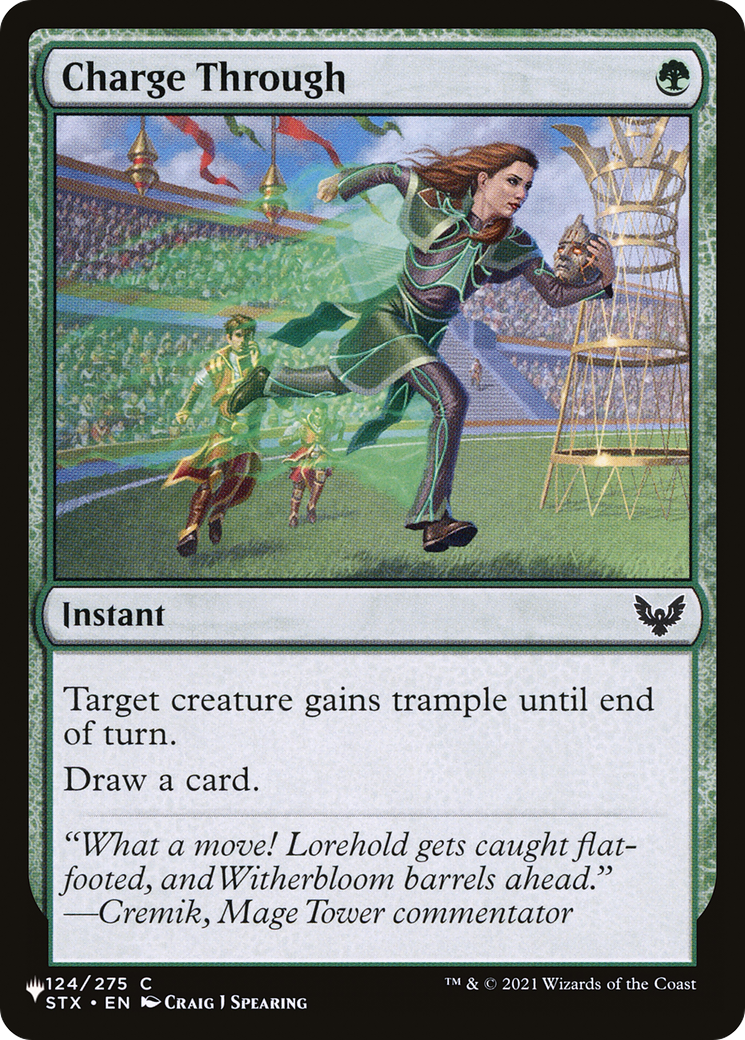 Charge Through (LIST-STX-124) [Mystery Booster] The List MTG Single Wizards of the Coast