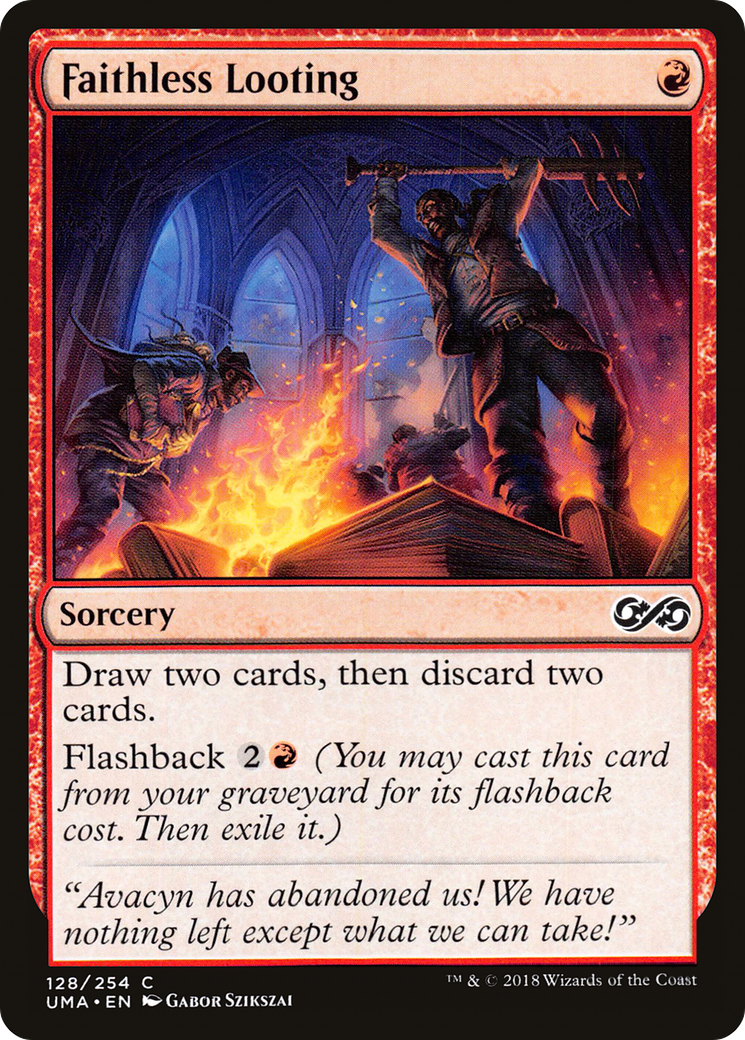 Faithless Looting (UMA-128) [Ultimate Masters] Foil MTG Single Wizards of the Coast