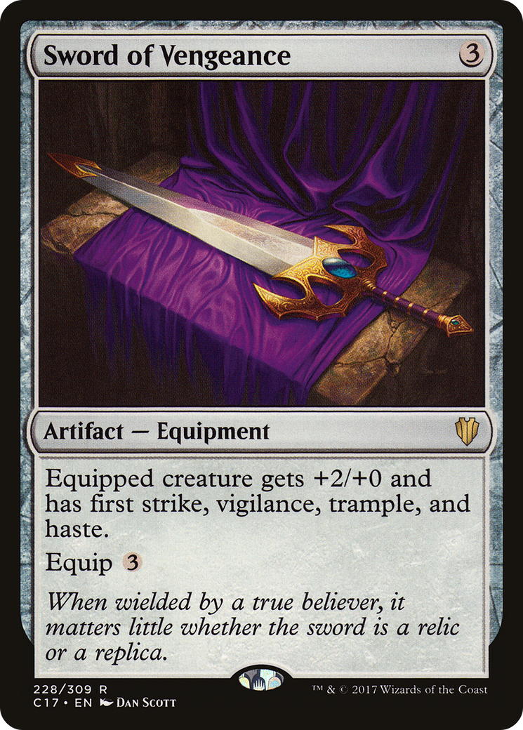 Sword of Vengeance (C17-228) [Commander 2017] MTG Single Wizards of the Coast
