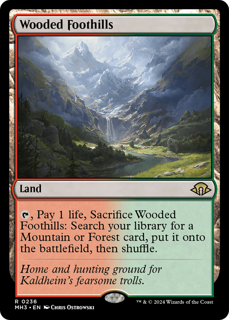 Wooded Foothills (MH3-236) [Modern Horizons 3] MTG Single Modern Horizons 3