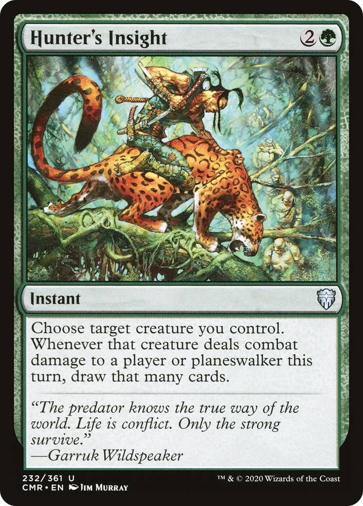 Hunter's Insight (CMR-232) [Commander Legends] Foil MTG Single Wizards of the Coast