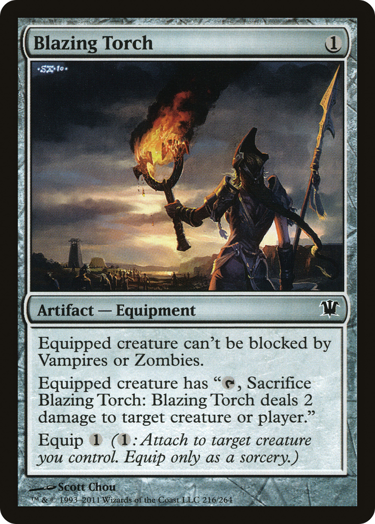 Blazing Torch (ISD-216) [Innistrad] Foil MTG Single Wizards of the Coast