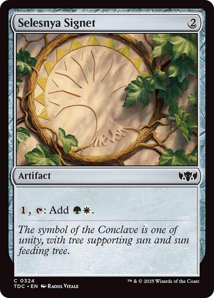 Selesnya Signet (TDC-324) [Commander: Tarkir: Dragonstorm] MTG Single Wizards of the Coast