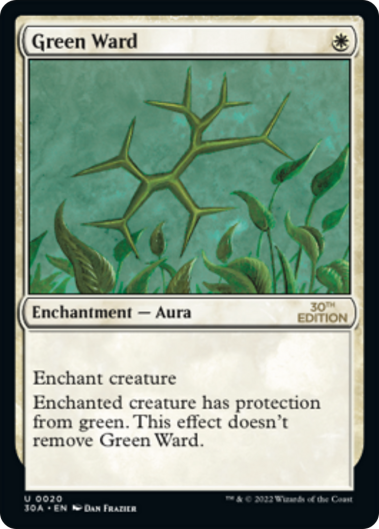 Green Ward (30A-020) [30th Anniversary Edition] MTG Single Wizards of the Coast