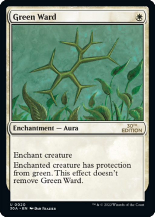 Green Ward (30A-020) [30th Anniversary Edition] MTG Single Wizards of the Coast