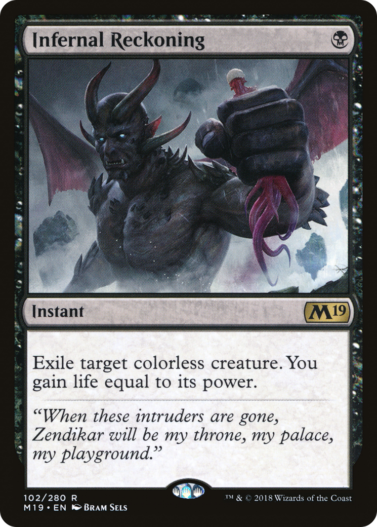 Infernal Reckoning (M19-102) [Core Set 2019] Foil MTG Single Wizards of the Coast