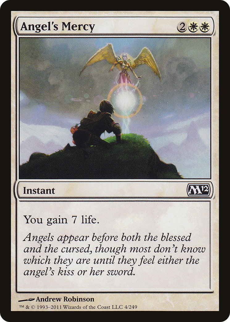 Angel's Mercy (M12-004) [Magic 2012] MTG Single Wizards of the Coast