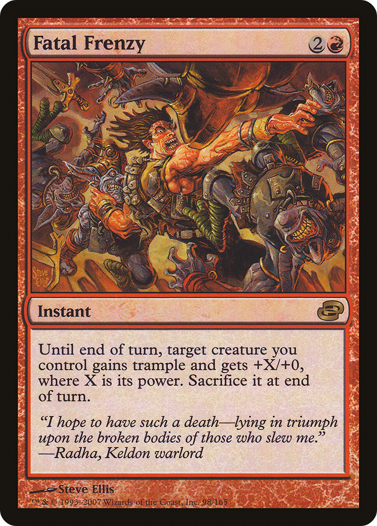 Fatal Frenzy (PLC-098) [Planar Chaos] MTG Single Wizards of the Coast