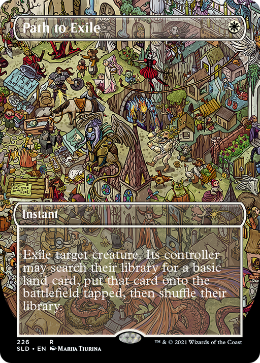Path to Exile (226) (SLD-226) [Secret Lair] Drop (Borderless) Foil MTG Single Wizards of the Coast