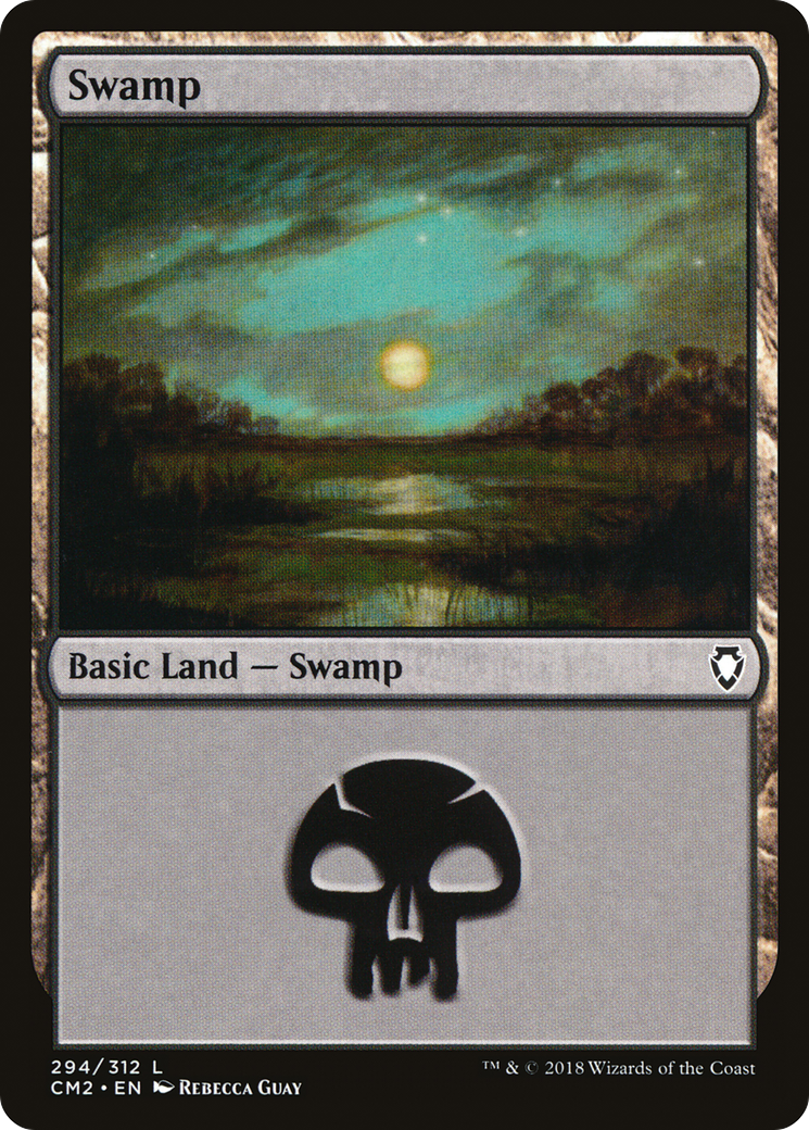 Swamp (294) (CM2-294) [Commander Anthology Volume II] MTG Single Wizards of the Coast