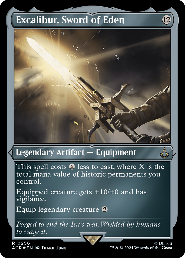 Excalibur, Sword of Eden (ACR-256) [Assassin's Creed] Etched Foil MTG Single Wizards of the Coast