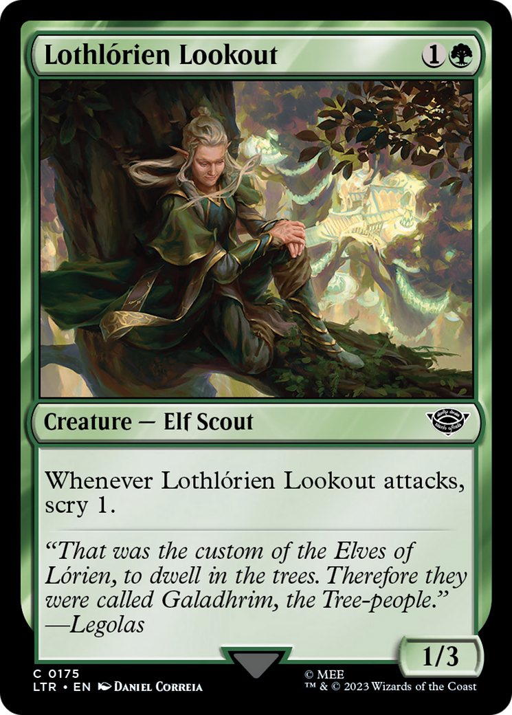 Lothlorien Lookout (LTR-175) [The Lord of the Rings: Tales of Middle-earth] Foil MTG Single Wizards of the Coast