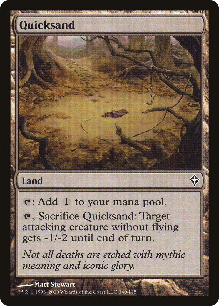 Quicksand (WWK-140) [Worldwake] MTG Single Wizards of the Coast