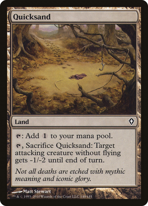 Quicksand (WWK-140) [Worldwake] Foil MTG Single Wizards of the Coast