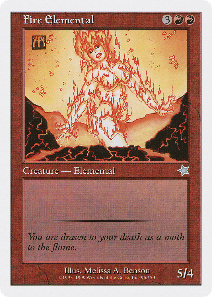 Fire Elemental (S99-096) [Misc] Starter 1999 MTG Single Wizards of the Coast