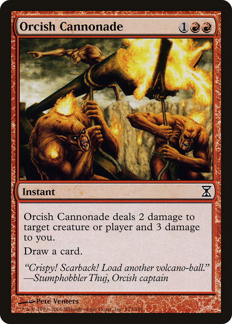 Orcish Cannonade (TSP-172) [Time Spiral] MTG Single Wizards of the Coast