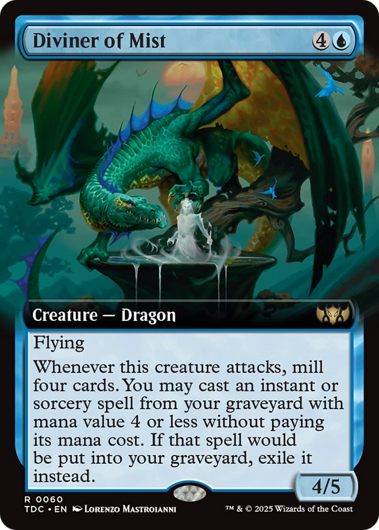Diviner of Mist (TDC-060) [Commander: Tarkir: Dragonstorm] (Extended Art) MTG Single Wizards of the Coast
