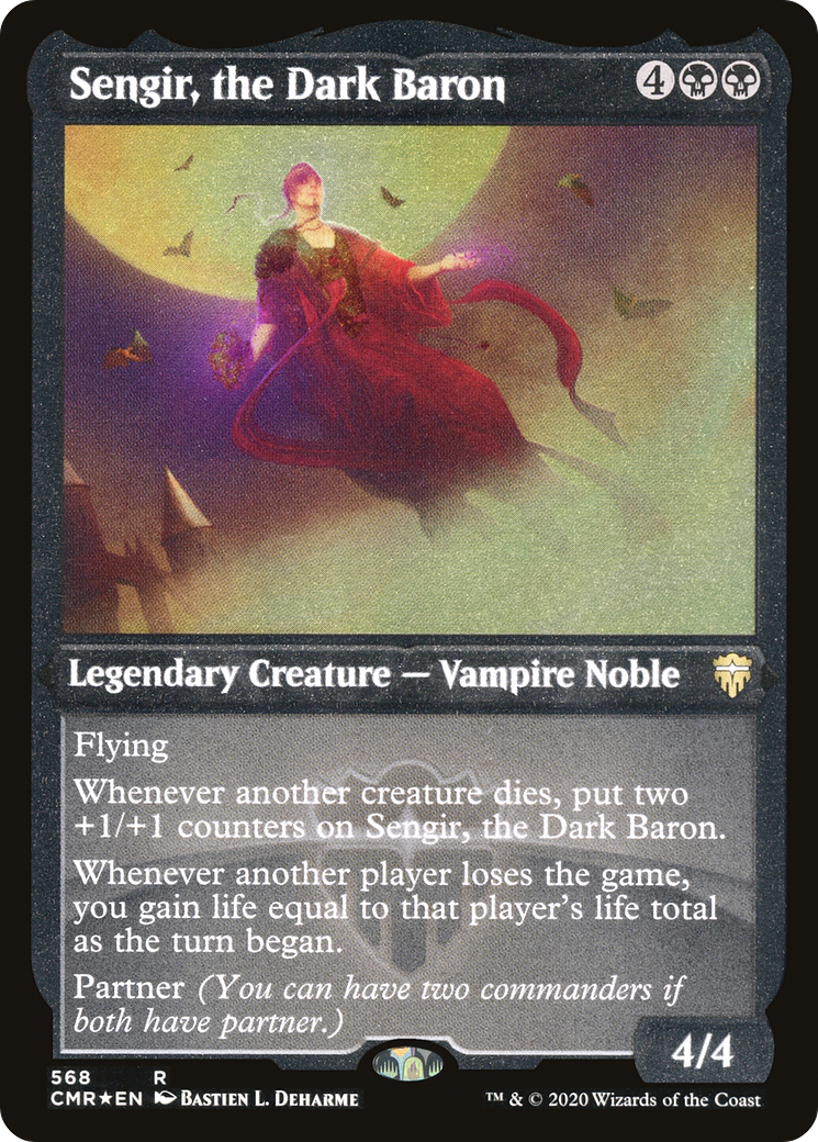 Sengir, the Dark Baron (Foil Etched) (CMR-568) [Commander Legends] Etched Foil MTG Single Wizards of the Coast