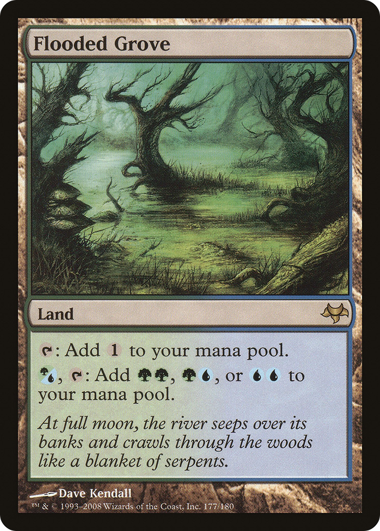 Flooded Grove (EVE-177) [Eventide] Foil MTG Single Wizards of the Coast