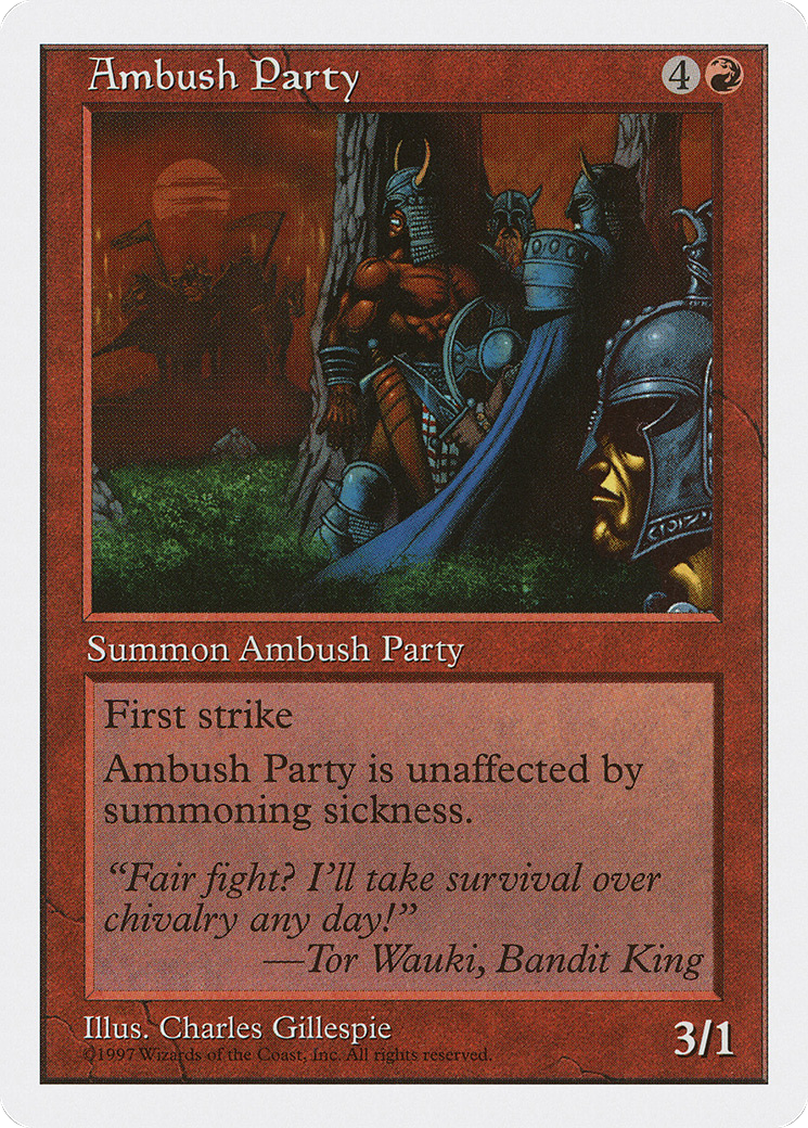 Ambush Party (5ED-208) [Fifth Edition] MTG Single Wizards of the Coast