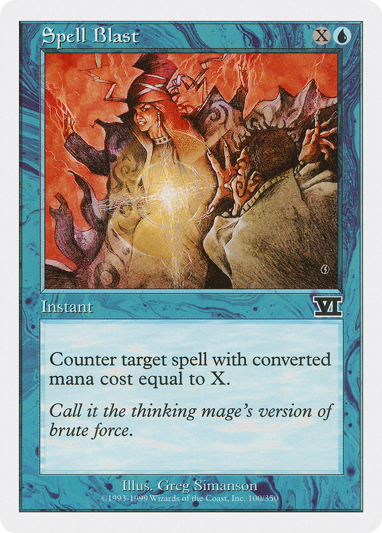Spell Blast (6ED-100) [Classic Sixth Edition] MTG Single Wizards of the Coast