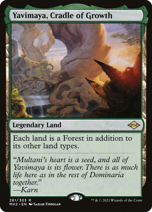 Yavimaya, Cradle of Growth (MH2-261) [Modern Horizons 2] Foil MTG Single Modern Horizons 2