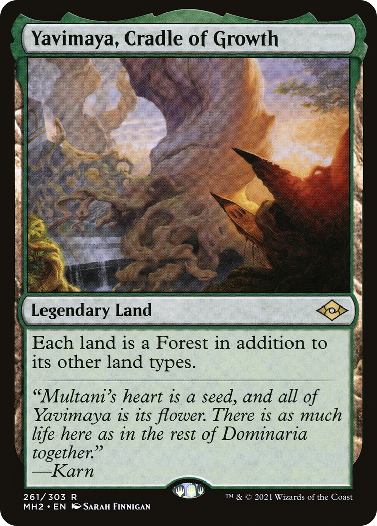 Yavimaya, Cradle of Growth (MH2-261) [Modern Horizons 2] MTG Single Modern Horizons 2