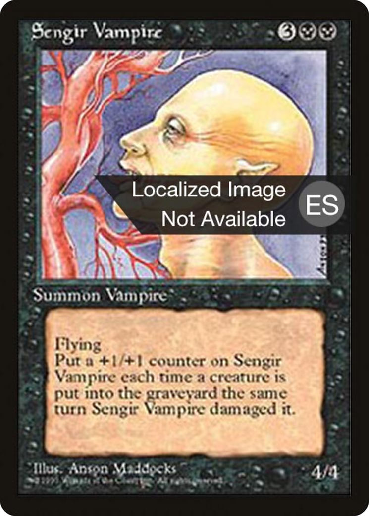 Sengir Vampire (4BB-160) [Fourth Edition Foreign Black Border] MTG Single Wizards of the Coast