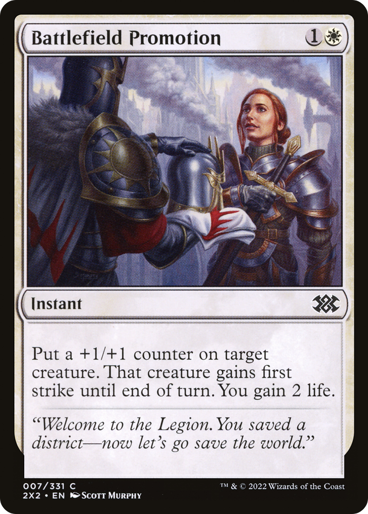 Battlefield Promotion (2X2-007) [Double Masters 2022] Foil MTG Single Wizards of the Coast