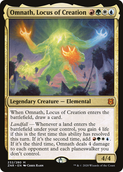 Omnath, Locus of Creation (ZNR-232) [Zendikar Rising] MTG Single Wizards of the Coast