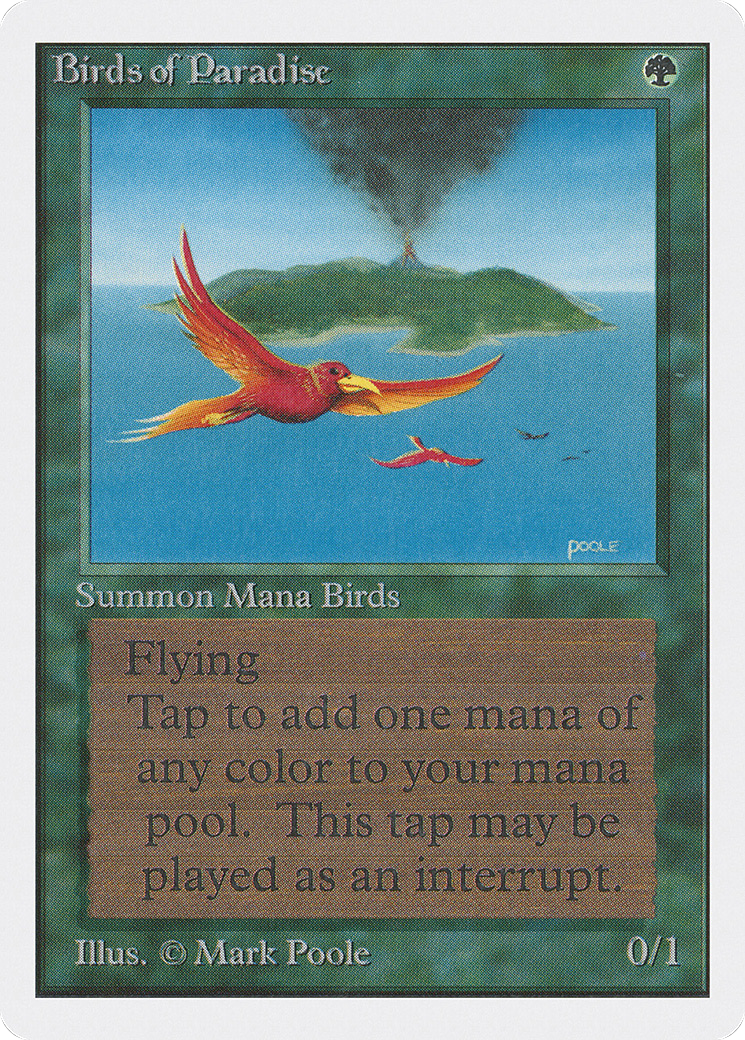 Birds of Paradise (2ED-) [Oldschool] Unlimited Edition MTG Single Wizards of the Coast