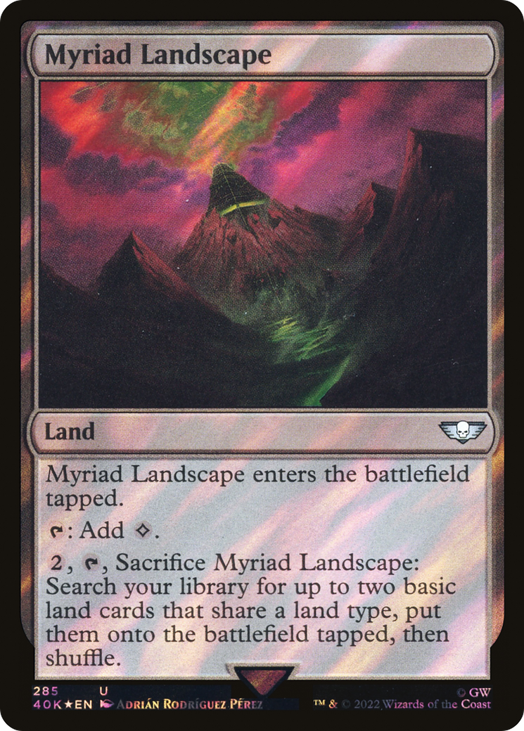 Myriad Landscape (40K-285★) [Warhammer 40,000 Commander] Foil MTG Single Wizards of the Coast