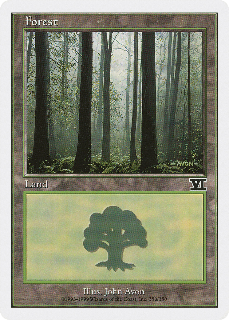 Forest (6ED-350) [Classic Sixth Edition] MTG Single Wizards of the Coast