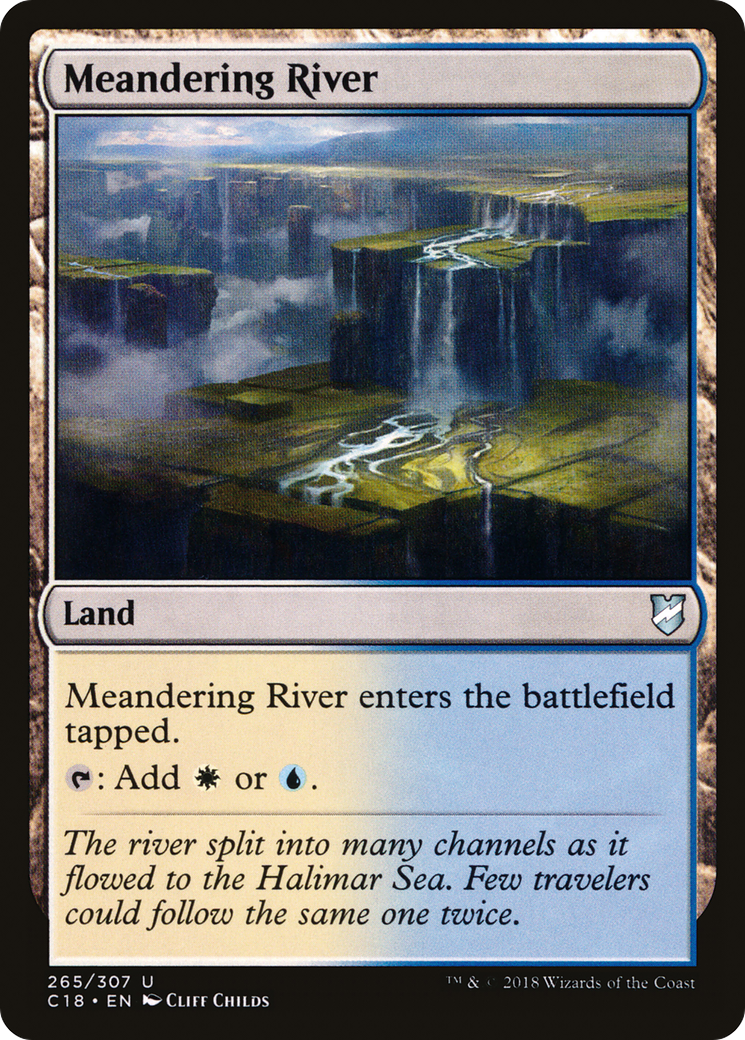 Meandering River (C18-265) [Commander 2018] MTG Single Wizards of the Coast