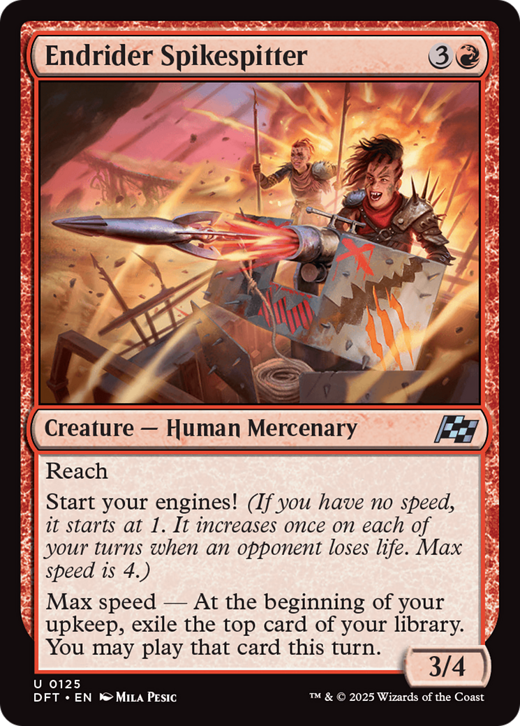 Endrider Spikespitter (DFT-125) [Aetherdrift] Foil MTG Single Wizards of the Coast