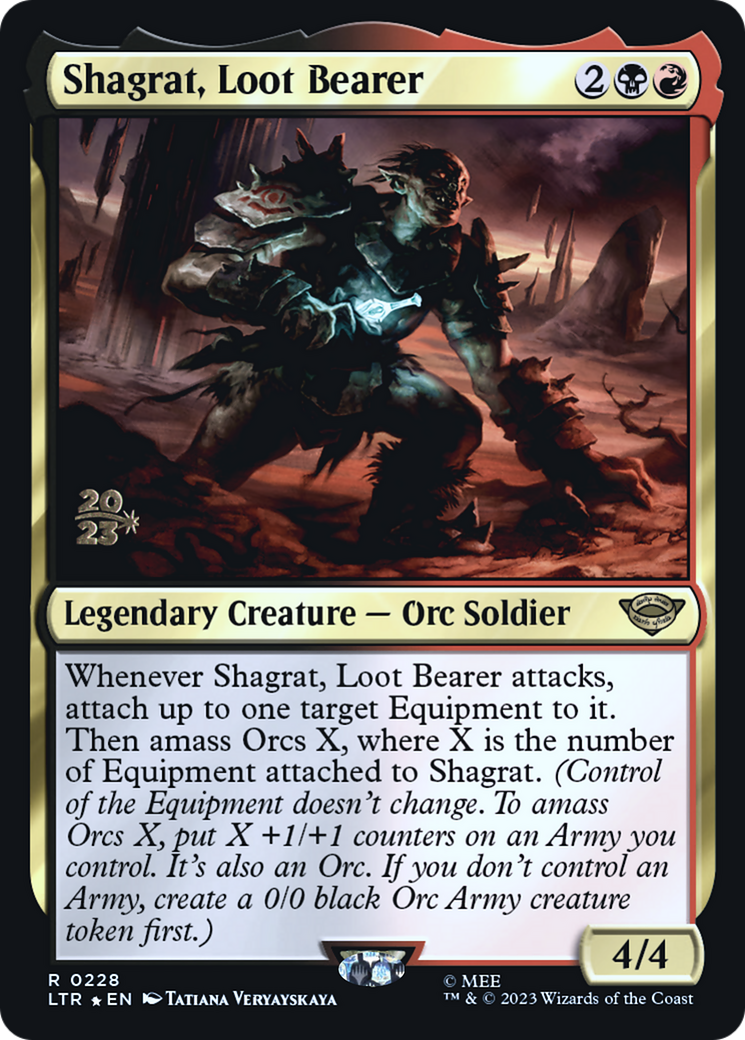 Shagrat, Loot Bearer (PRE-228) [Tales of Middle-earth Promos] Foil MTG Single Wizards of the Coast