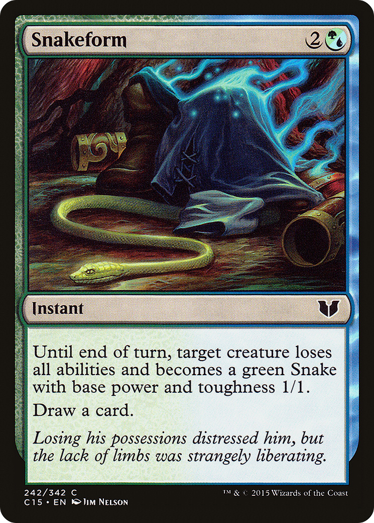Snakeform (C15-242) [Commander 2015] MTG Single Wizards of the Coast