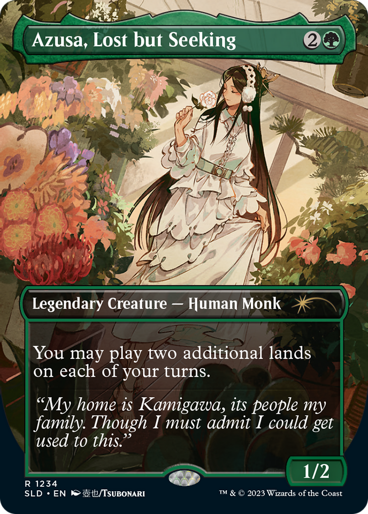 Azusa, Lost but Seeking (SLD-1234) [Secret Lair] Drop (Borderless) MTG Single Wizards of the Coast