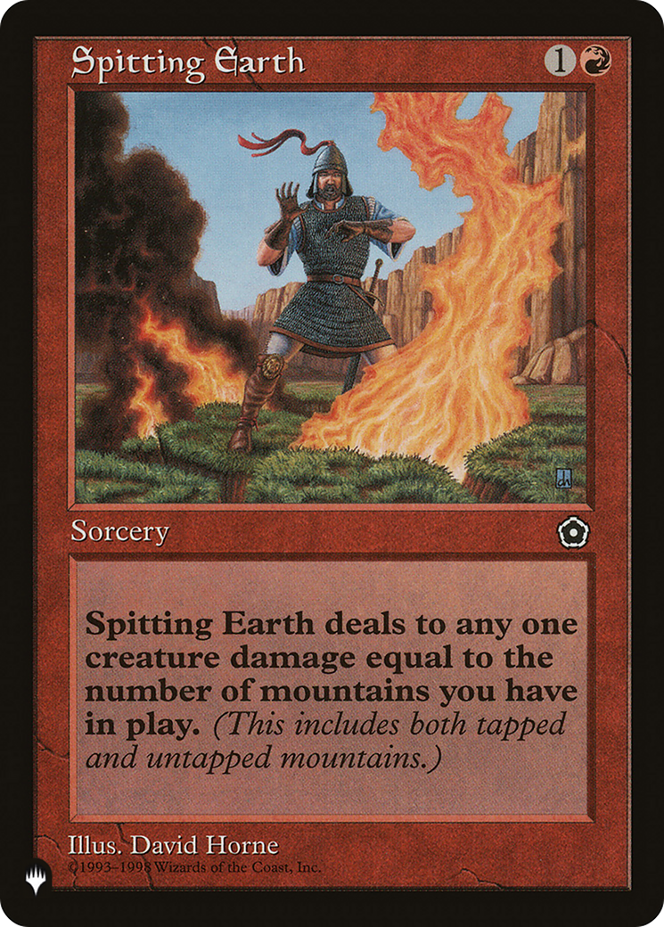 Spitting Earth (LIST-P02-116) [Mystery Booster] The List MTG Single Wizards of the Coast