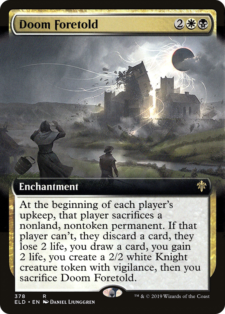 Doom Foretold (ELD-378) [Throne of Eldraine] (Extended Art) MTG Single Wizards of the Coast