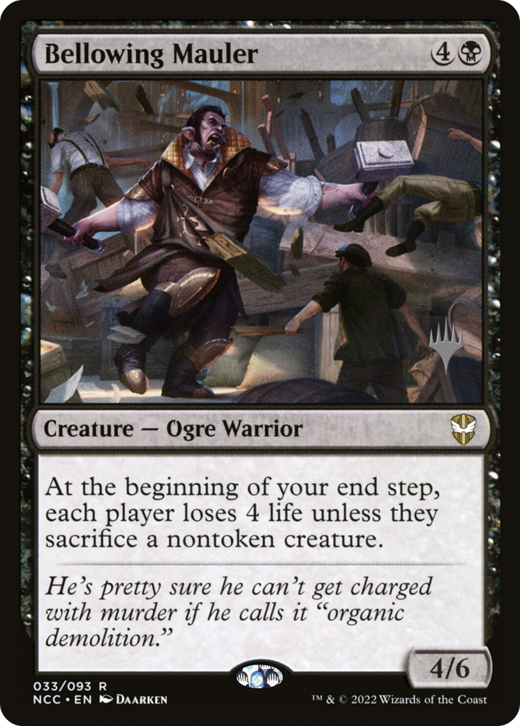 Bellowing Mauler (PPSNC-033) [New Capenna Commander Promos] Foil MTG Single Wizards of the Coast