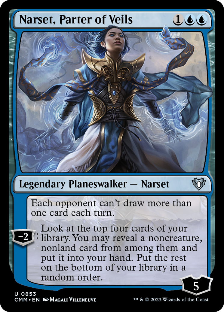 Narset, Parter of Veils (CMM-853) [Commander Masters] MTG Single Wizards of the Coast