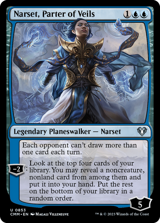 Narset, Parter of Veils (CMM-853) [Commander Masters] MTG Single Wizards of the Coast