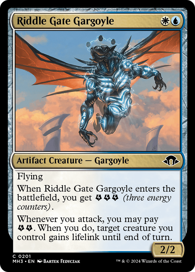 Riddle Gate Gargoyle (MH3-201) [Modern Horizons 3] MTG Single Modern Horizons 3