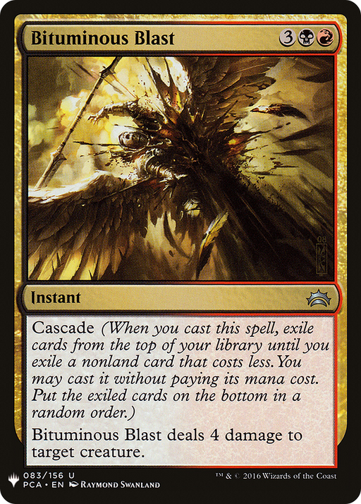 Bituminous Blast (LIST-PCA-83) [Mystery Booster] The List MTG Single Wizards of the Coast